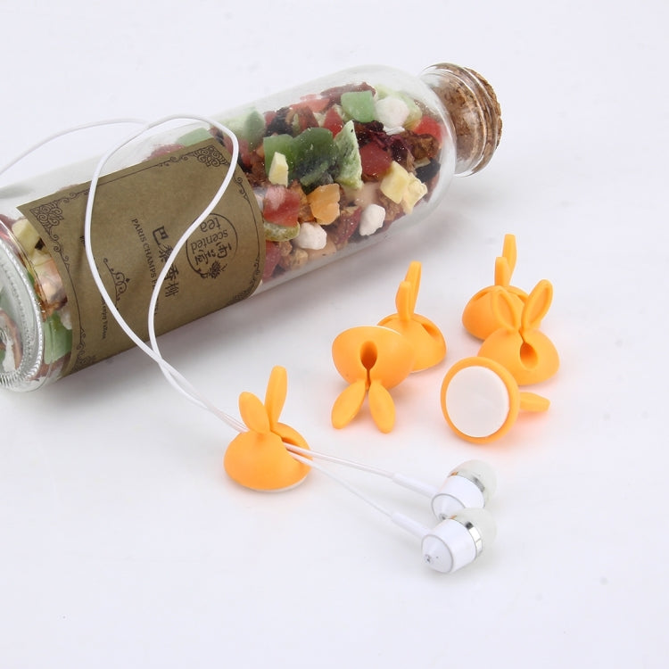 6 PCS CC-941 Rabbit Shape Single Hole Cable Clips Holder, Cable Management System and Cord Organizer Solution