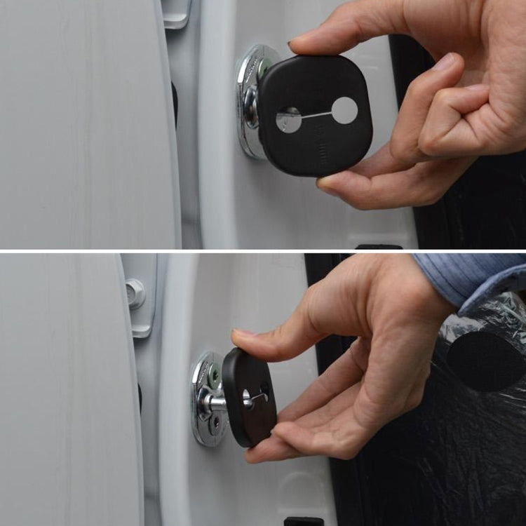 4 PCS Car Door Lock Buckle Decorated Rust Guard Protection Cover for Kia Borrego Cadenza SHUMA K5 Sorento K3 Gyrn VQ