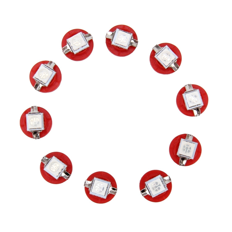10 PCS 0.5W B8.5 Wedge Instrument Panel LED Light Dashboard Gauge Cluster Indicator Lamp Bulb