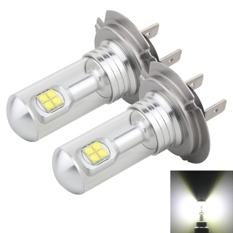 2 PCS H7 40W 800 LM 6000K 8 CREE LEDs Car Fog Lights, DC 12V(White Light)