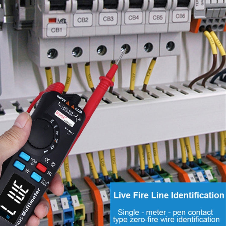 BSIDE ADM92CL Car Digital Multimeter Pen DC/AC Ammeter Voltmeter Multitester Thermometer Capacitance ohm Tester