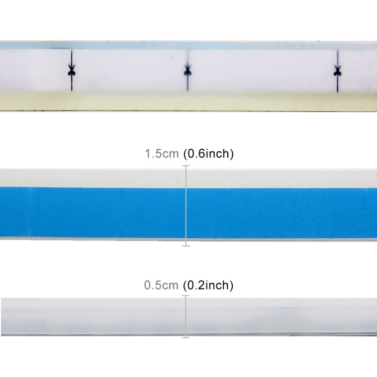 2 PCS 30cm DC12V 4.2W Ultra-thin Car Auto Double Colors Turn Lights / Running Lights, with LED SMD-2835 Lamp Beads (Turn Lights: Yellow Light; Running Lights: Blue Light)