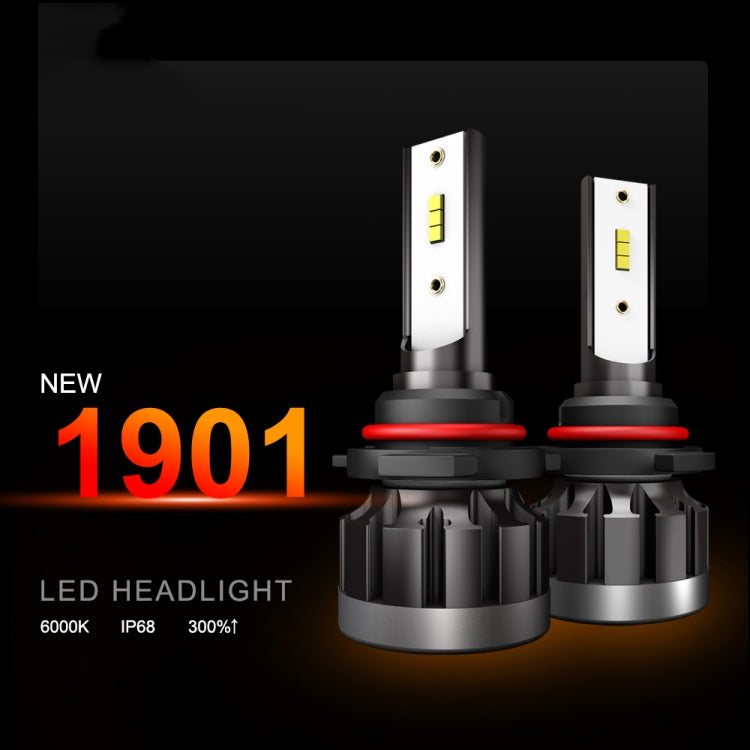 2 PCS 1901 9005 / HB3 / H10 DC9-36V 14W 6000K 1400LM IP68 Car LED Headlight Lamps(White Light)