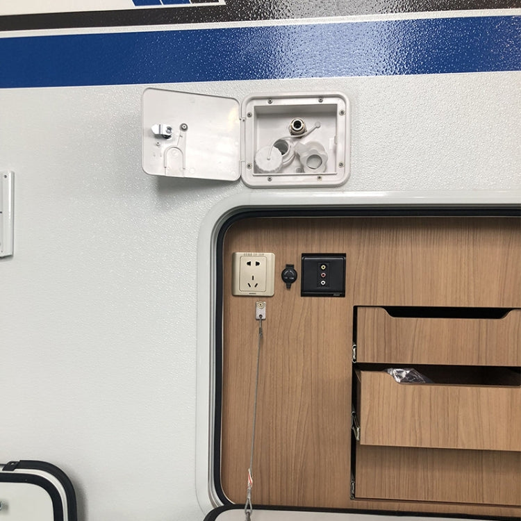 White Water Inlet Integrated Fill Dish Hatch Lock for RV Trailer Camper