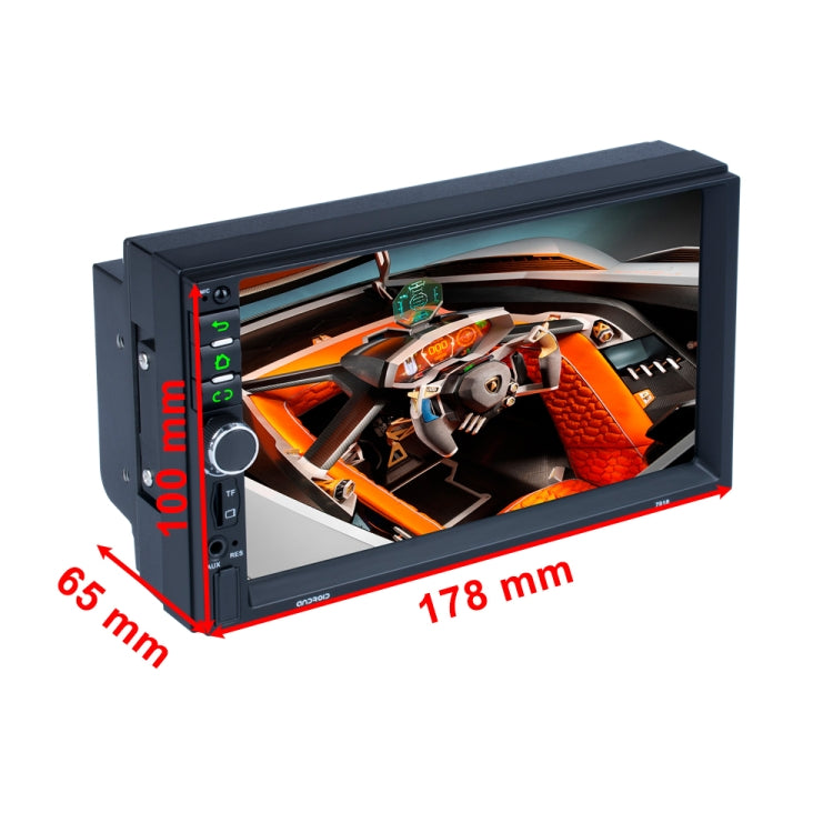 7918 HD 7 inch Universal Car Android 8.1 Radio Receiver MP5 Player, Support FM & AM & Bluetooth & TF Card & WiFi & Phone Link