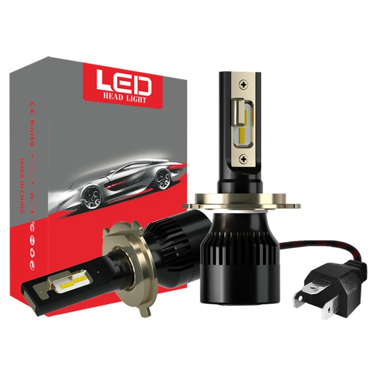 2 PCS 1905 H4 DC9-36V / 23W / 6000K / 3000LM IP68 Car LED Headlight Lamps