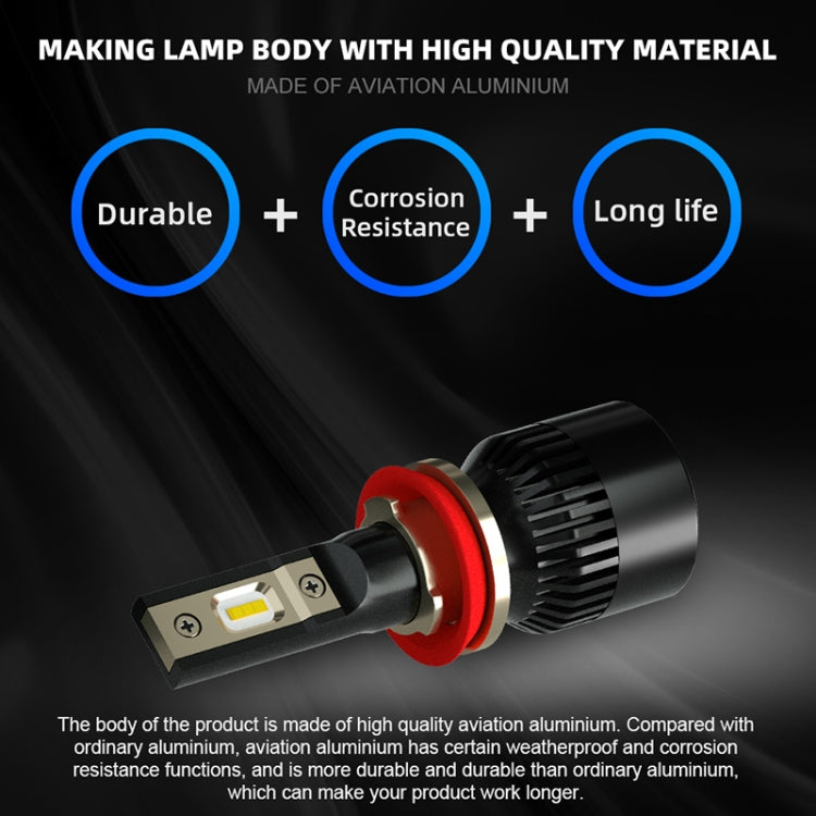 2 PCS 1905 H11 DC9-36V / 23W / 6000K / 3000LM IP68 Car LED Headlight Lamps