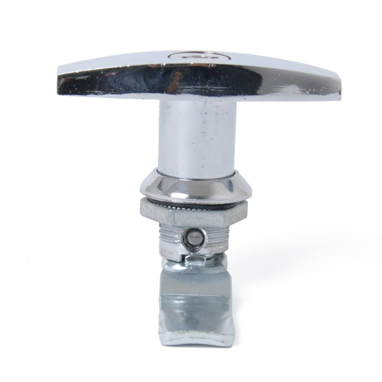 T Shape Handle Paddle Entry Door Latch & Keys Tool Box Lock for Trailer / Yacht / Truck (Silver)