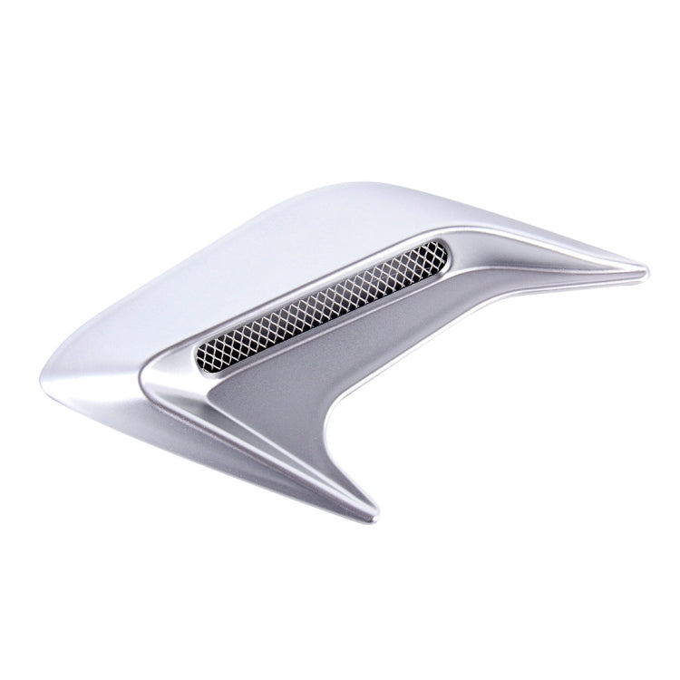 2PCS Plastic Decorative Air Flow Intake Turbo Bonnet Hood Side Vent Grille Cover With Self-adhesive Sticker