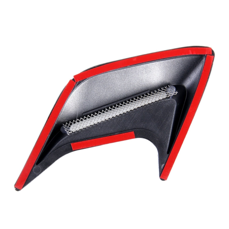 2PCS Plastic Decorative Air Flow Intake Turbo Bonnet Hood Side Vent Grille Cover With Self-adhesive Sticker