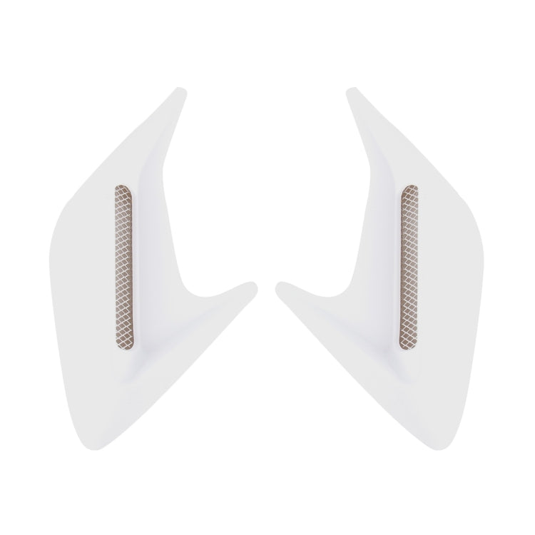 2PCS Plastic Decorative Air Flow Intake Turbo Bonnet Hood Side Vent Grille Cover With Self-adhesive Sticker