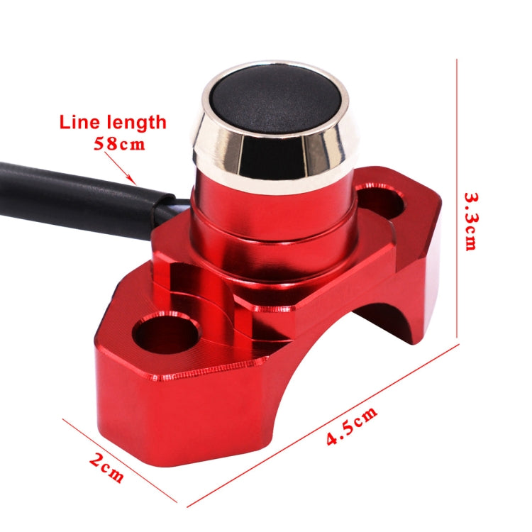 Motorbike Automatically Reset Horn Switch Scooter Motorcycle Aluminum Alloy Flameout Start Switches
