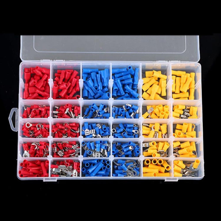 480 PCS Cold Press Electrical Insulated Terminals Crimp Connectors Assortment Kit