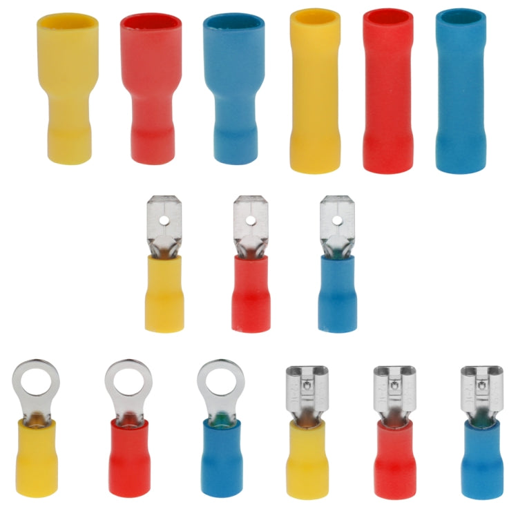 480 PCS Cold Press Electrical Insulated Terminals Crimp Connectors Assortment Kit