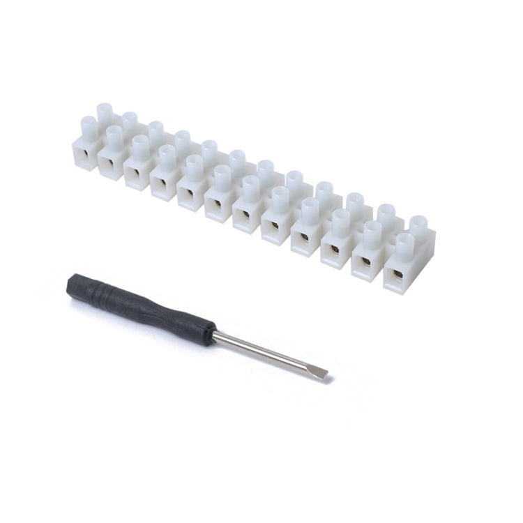 5 PCS 2 Rows 12P Wire Connector Screw Terminal Barrier Block 300V 20A with Screwdriver