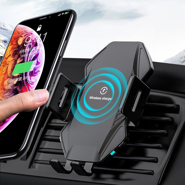 T3 Intelligent Auto-induction Car Mount Wireless Charger, Suitable for 4.5 - 6.8 inch Smartphones