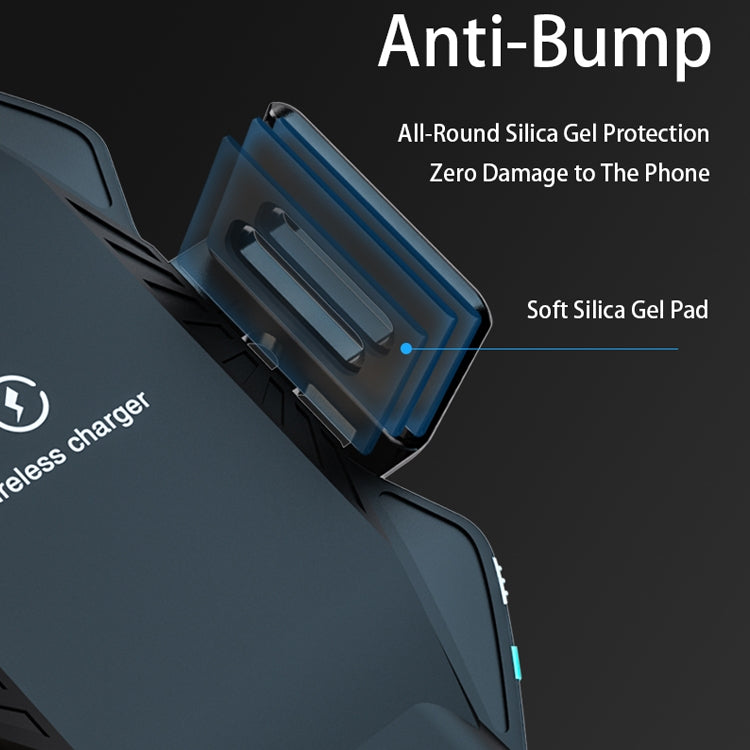 T3 Intelligent Auto-induction Car Mount Wireless Charger, Suitable for 4.5 - 6.8 inch Smartphones