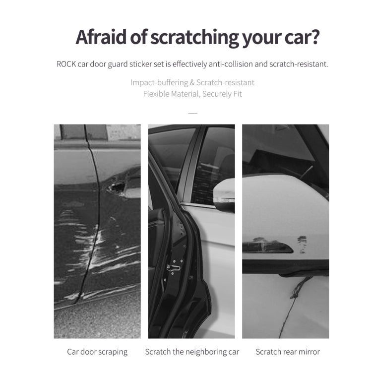 ROCK RPH0929 4 PCS PVC Car Door Guard Anti-collision Sticker Set