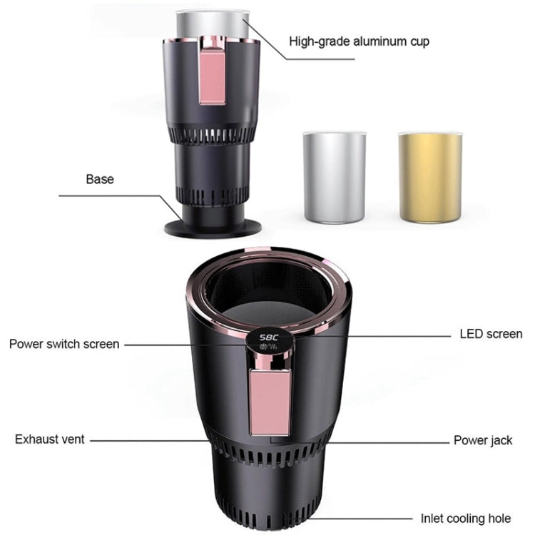 Portable 2 in 1 Smart Dual-purpose Heating Cooling Cup Holder for Car and Home