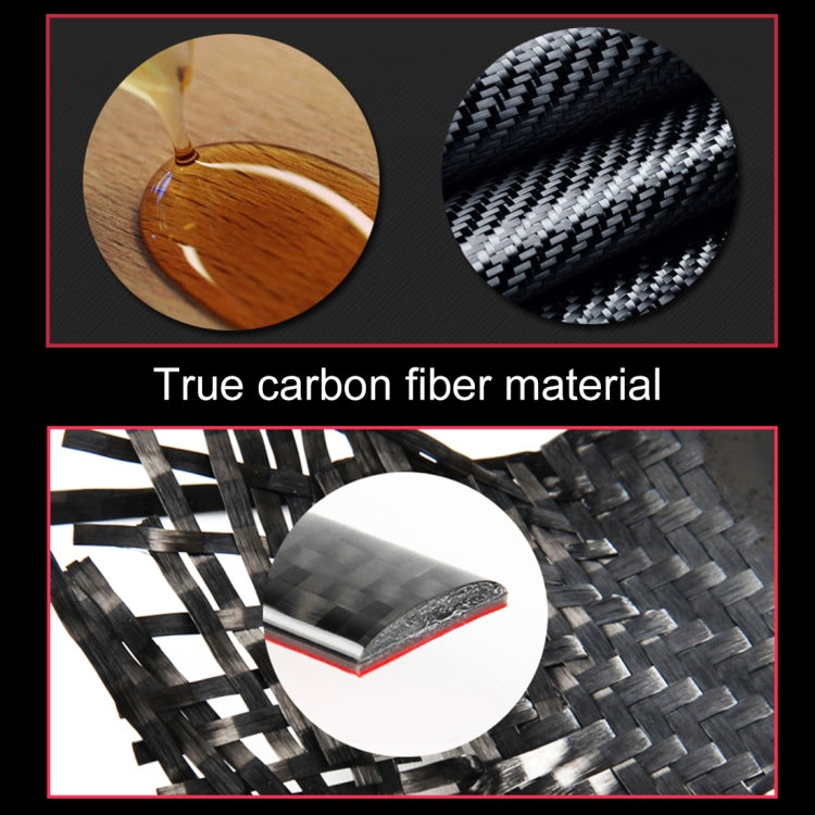 2 PCS Car Carbon Fiber Rearview Mirror Bumper Strip Decorative Sticker for Volkswagen Touareg