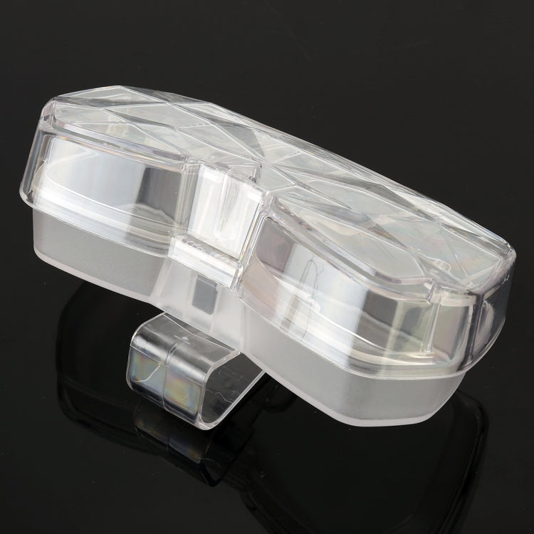 Car Multi-functional Glasses Case Sunglasses Storage Holder with Card Slot, Diamond Style