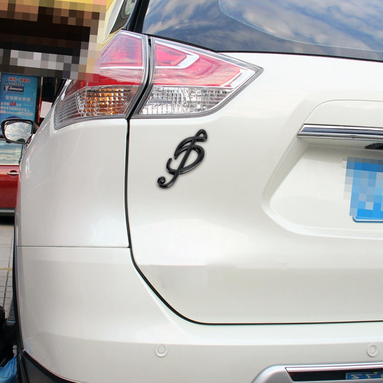 Universal Car Note Shape Metal Decorative Sticker