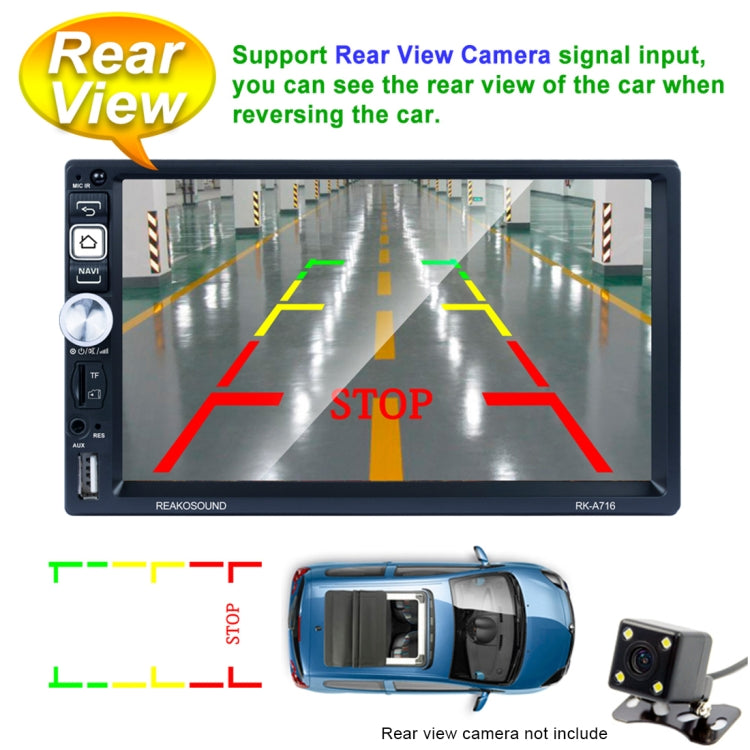RK-A716 7 inch Universal Android 8.1 Car Radio Receiver MP5 Player, Support FM & Bluetooth & Phone Link & WIFI with Remote Control