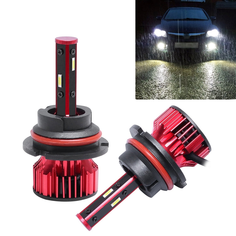 2 PCS T10 9007 DC9-36V / 28W / 6500K / 2400LM IP67 Car LED Headlight Lamps (White Light)