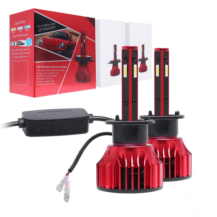 2 PCS T10 H1 DC9-36V / 28W / 6500K / 2400LM IP67 Car LED Headlight Lamps (White Light)