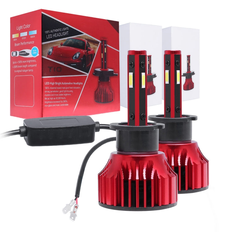 2 PCS T10 H3 DC9-36V / 28W / 6500K / 2400LM IP67 Car LED Headlight Lamps (White Light)