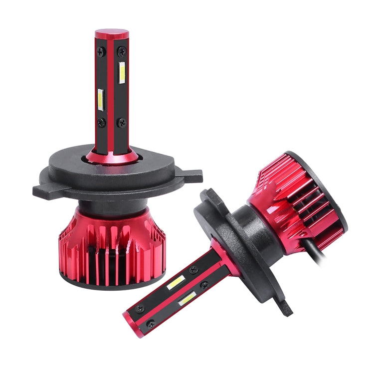 2 PCS T10 H4 DC9-36V / 28W / 6500K / 2400LM IP67 Car LED Headlight Lamps (White Light)