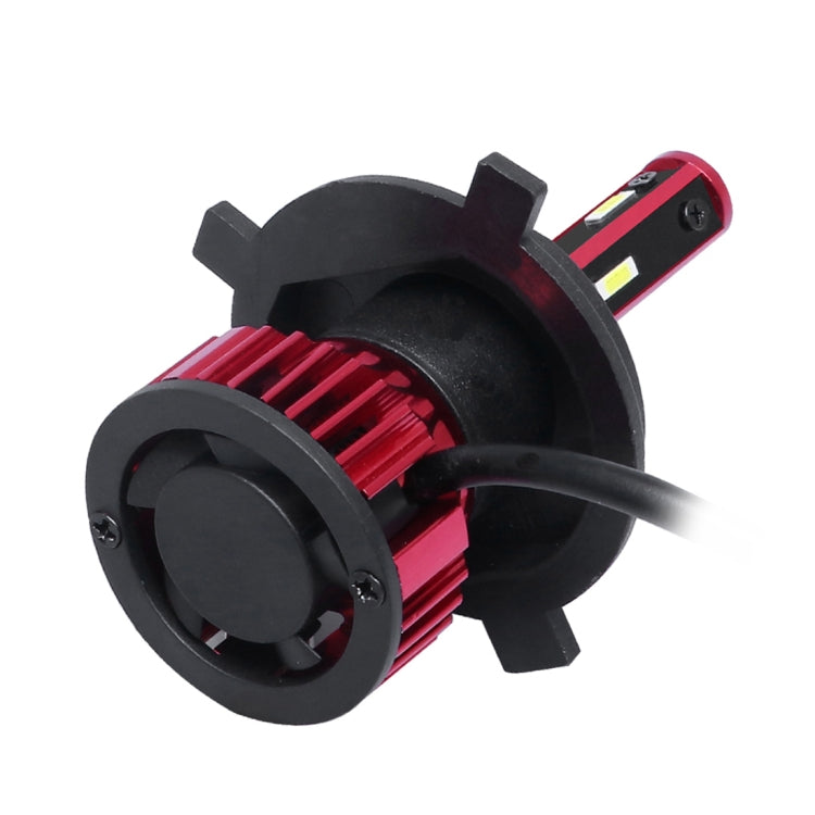 2 PCS T10 H4 DC9-36V / 28W / 6500K / 2400LM IP67 Car LED Headlight Lamps (White Light)