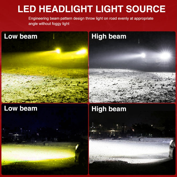 2 PCS H4 DC9-36V / 36W / 6000K(High Beam)