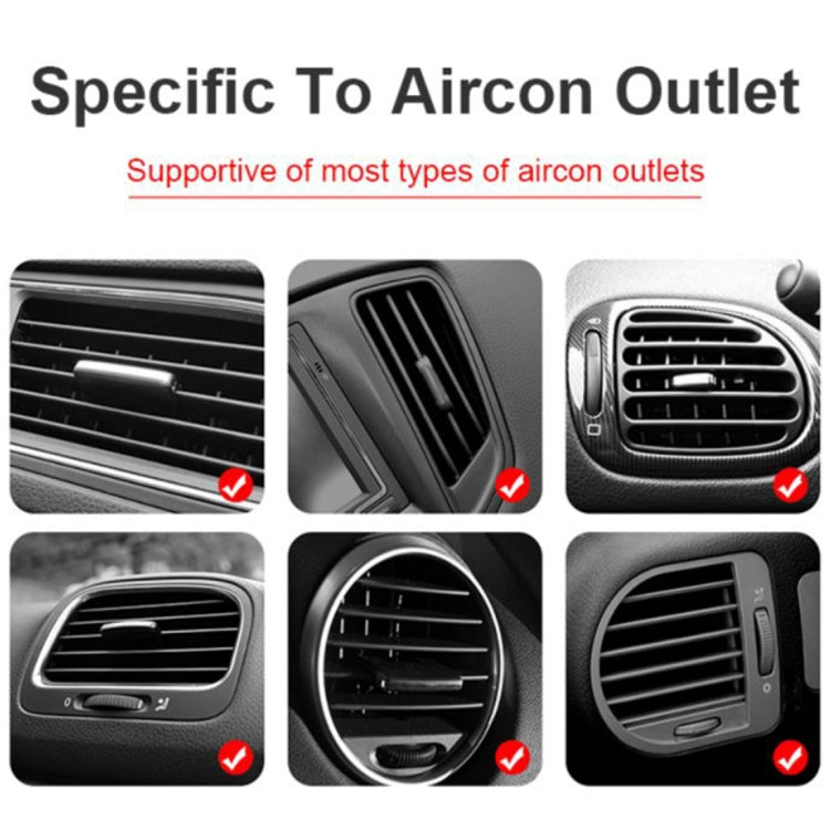 R9 Car QC Fast Charging QI Standard Wireless Charger Air Vent Bracket for 6-9.6cm Cellphone