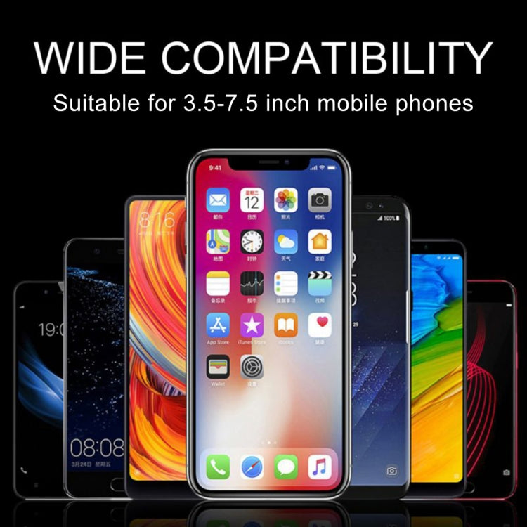 R9 Car QC Fast Charging QI Standard Wireless Charger Air Vent Bracket for 6-9.6cm Cellphone