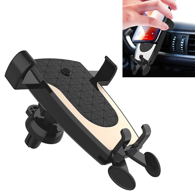 Car Air Outlet Mobile Phone Automatic Lock Holder Bracket