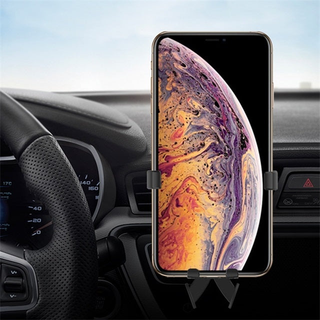 Car Air Outlet Mobile Phone Automatic Lock Holder Bracket