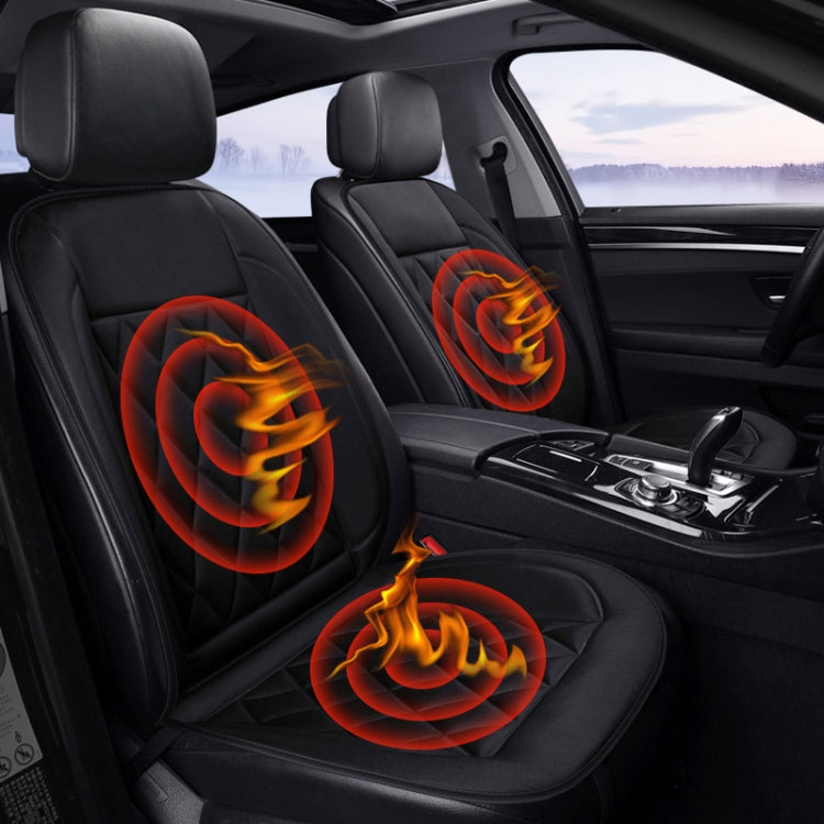 Car 12V Seat Heater Cushion Warmer Cover Winter Heated Warm, Double Seat