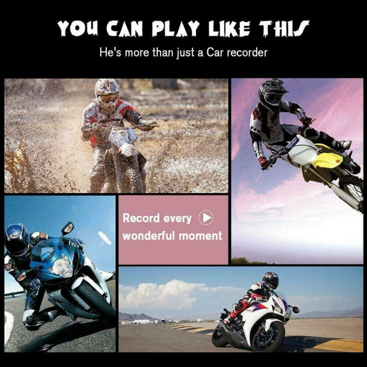 SE100 3 inches HD 1080P Video Motorcycle DVR, Support TF Card / WiFi / GPS / Loop Recording, with Remote Control