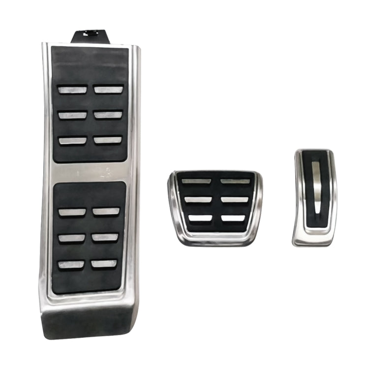 3 in 1 Non-Slip Manual Gear Car Pedals Foot Brake Pad Cover Set for Porsche Macan 2019