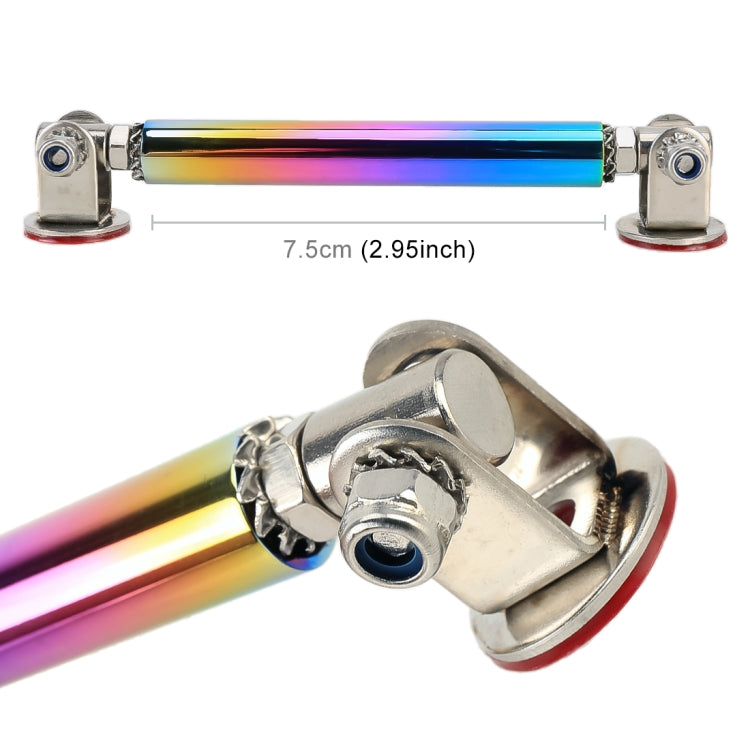 2 PCS Car Modification Adhesive Surrounded Rod Lever Front and Rear Bars Fixed Front Lip Back Shovel, Length: 7.5cm