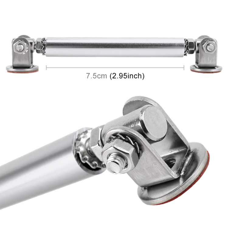 2 PCS Car Modification Adhesive Surrounded Rod Lever Front and Rear Bars Fixed Front Lip Back Shovel, Length: 7.5cm