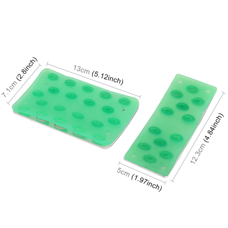 2 in 1 Luminous Non-Slip Automatic Gear Car Pedals Foot Brake Pad Cover Set