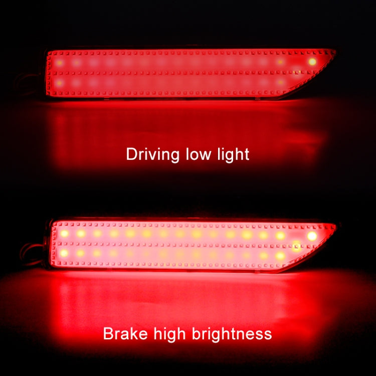 2 PCS 373 0.06W / 12V Car Rear Bumper Light Brake Light for Honda City 2011-2013