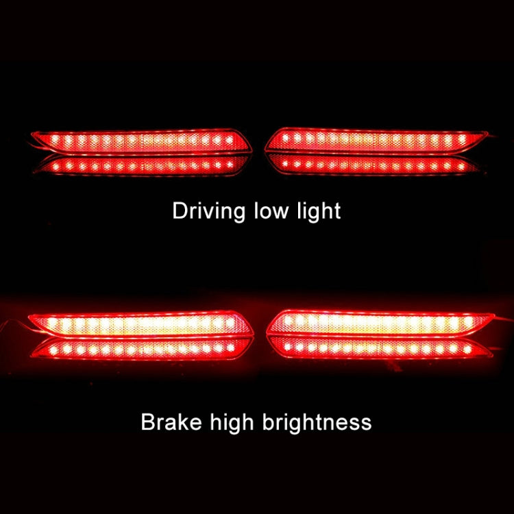 2 PCS 382 0.06W / 12V Car Rear Bumper Light Brake Light for Honda Fit 2011