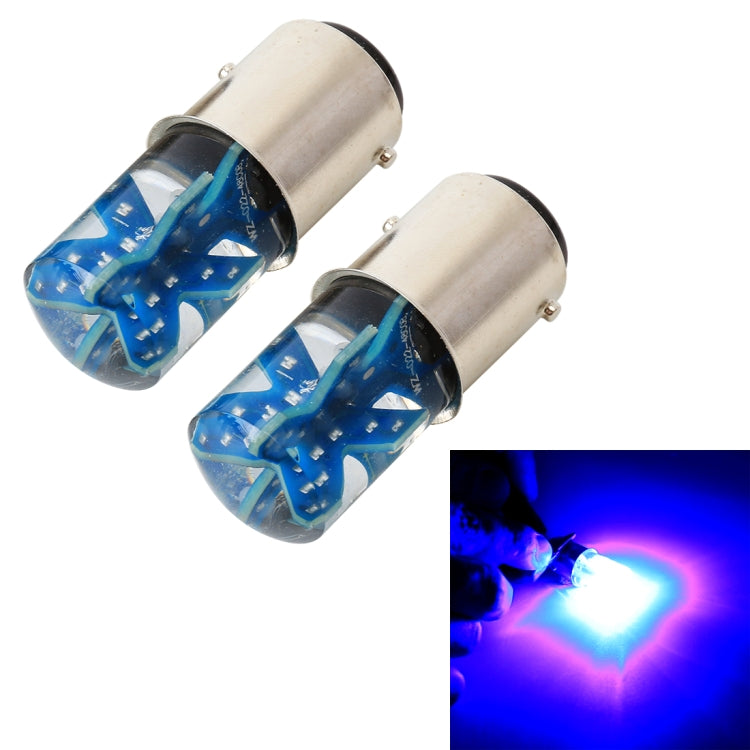 2 PCS 1157 / BAY15D DC12V / 1.8W Car Auto Brake Lights Constantly Bright + Strobe COB Lamps
