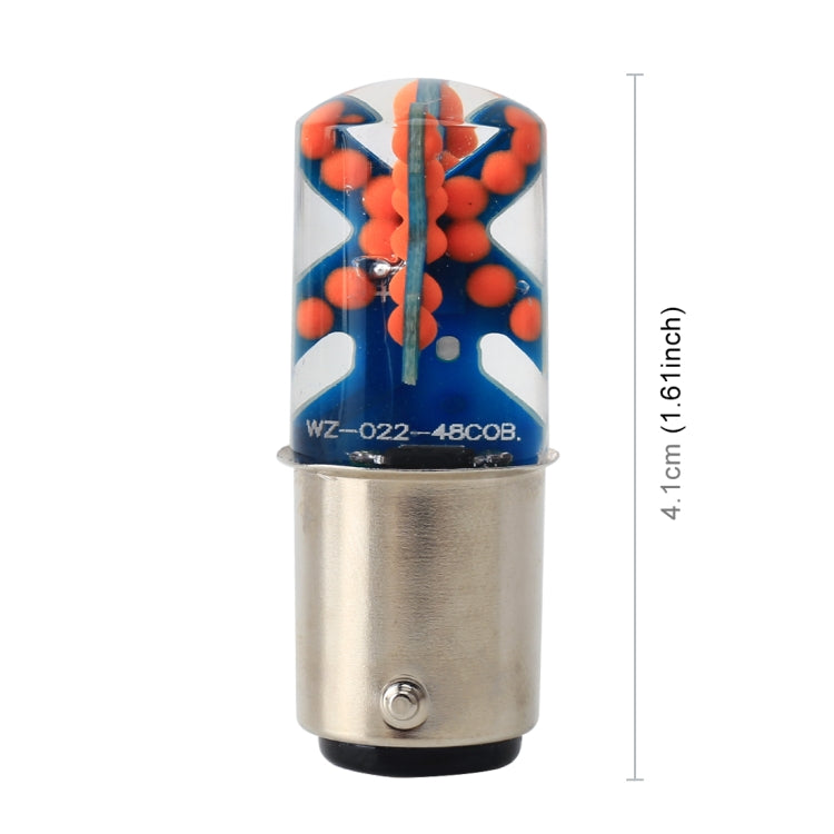 2 PCS 1157 / BAY15D DC12V / 1.8W Car Auto Brake Lights Constantly Bright + Strobe COB Lamps