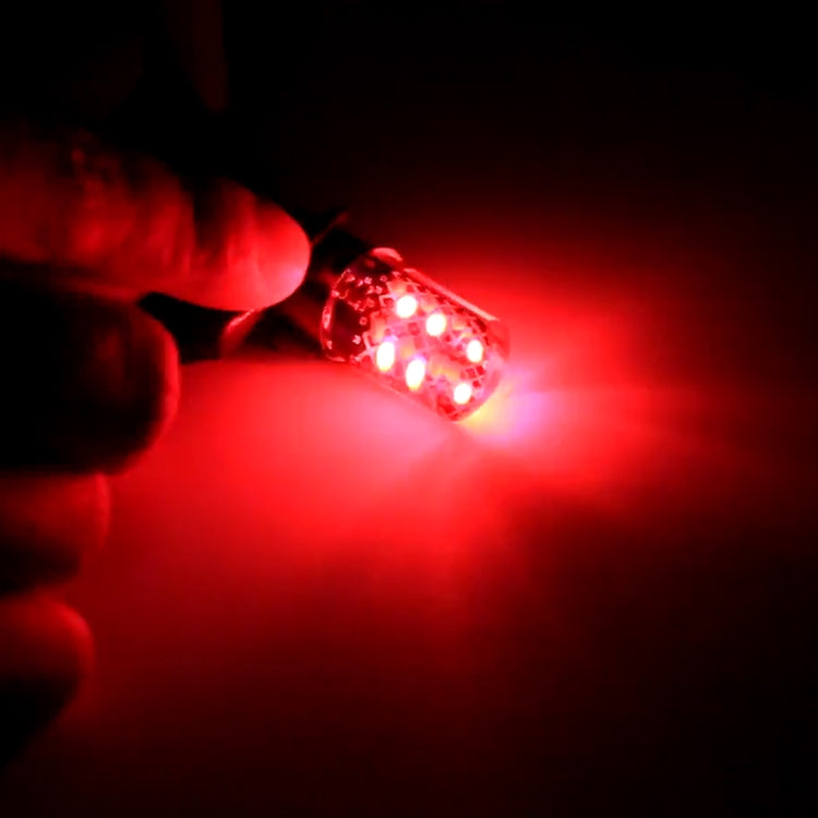 2 PCS 1157 / BAY15D DC12V / 1.2W Car Auto Brake Lights Constantly Bright + Strobe COB Lamps