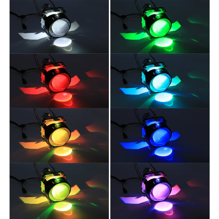 2 PCS W2 DC9-16V / 0.6W Devil Eye with SMD-3030 Lamp Beads for Car 2.5 inch HID Projector Lens, Support APP Control