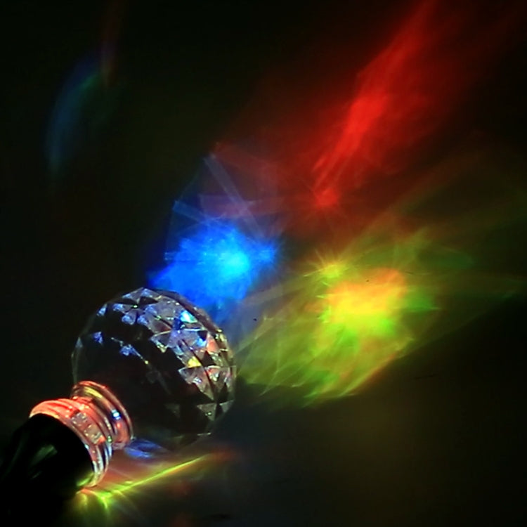 Universal Edge Flower Shaped Crystal Gear Head Gear Shift Knob with Light